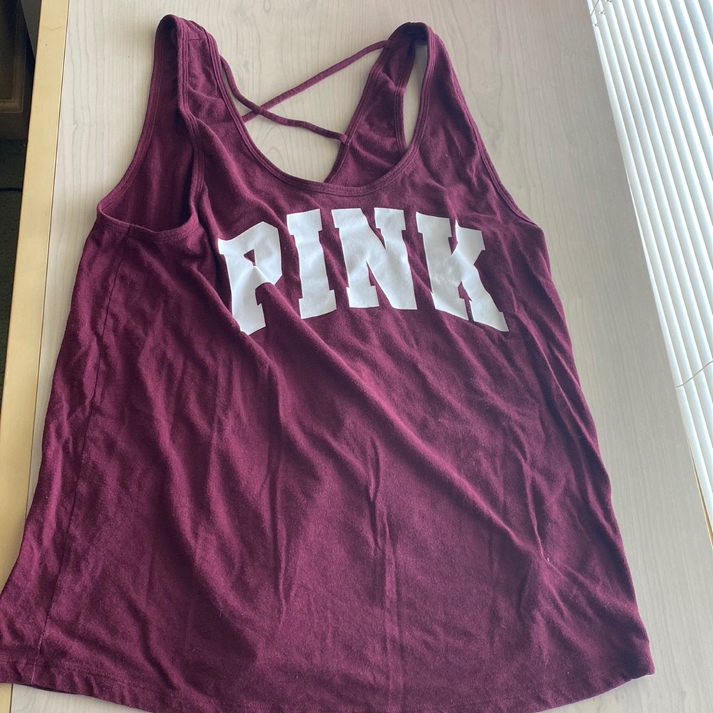 Victoria’s Secret Pink tank top with cris cross